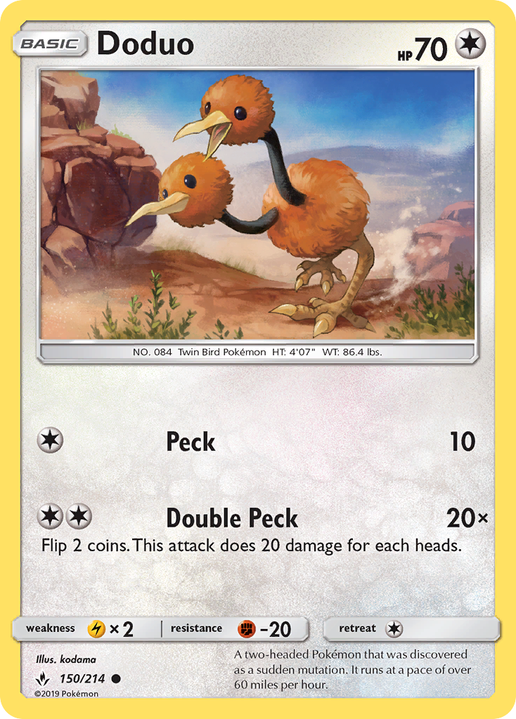 Doduo (150/214) [Sun & Moon: Unbroken Bonds] | Dumpster Cat Games