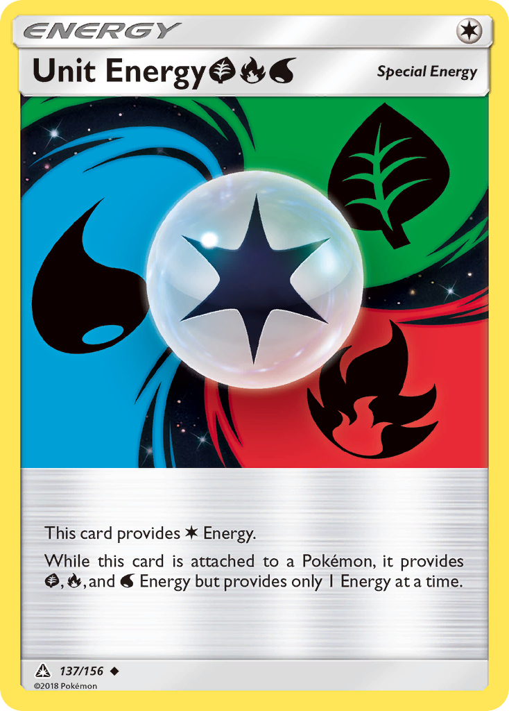 Unit Energy (137/156) (Grass, Fire, Water) [Sun & Moon: Ultra Prism] | Dumpster Cat Games