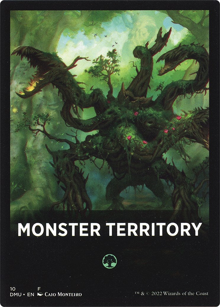 Monster Territory Theme Card [Dominaria United Tokens] | Dumpster Cat Games