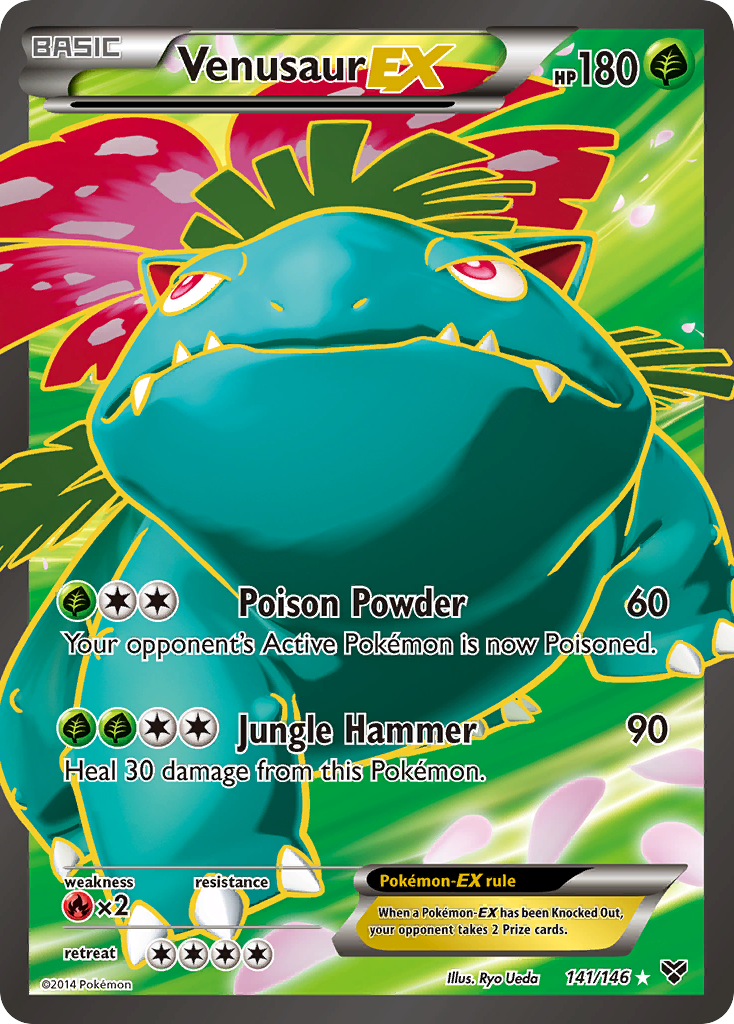 Venusaur EX (141/146) [XY: Base Set] | Dumpster Cat Games