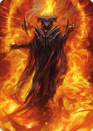 Sauron, the Dark Lord Art Card [The Lord of the Rings: Tales of Middle-earth Art Series] | Dumpster Cat Games