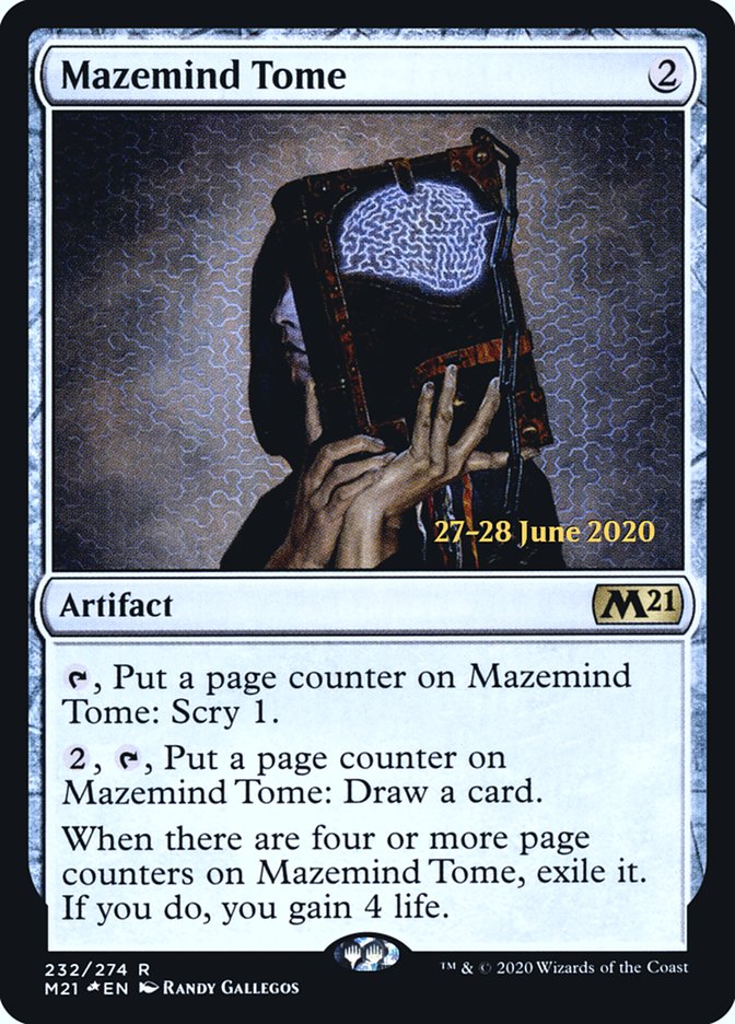 Mazemind Tome  [Core Set 2021 Prerelease Promos] | Dumpster Cat Games