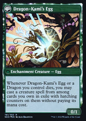 The Dragon-Kami Reborn // Dragon-Kami's Egg [Kamigawa: Neon Dynasty Prerelease Promos] | Dumpster Cat Games