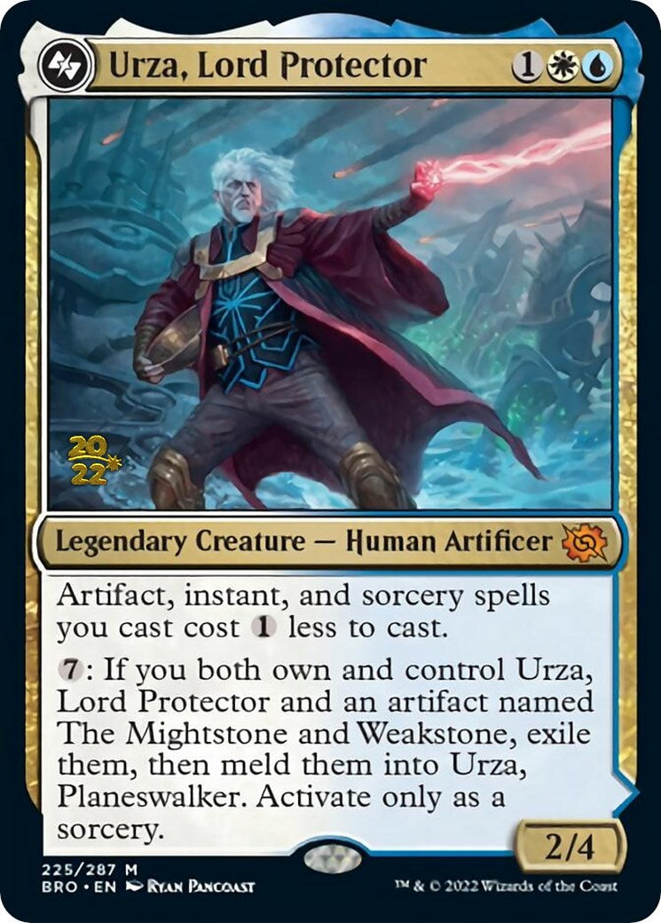 Urza, Lord Protector [The Brothers' War: Prerelease Promos] | Dumpster Cat Games