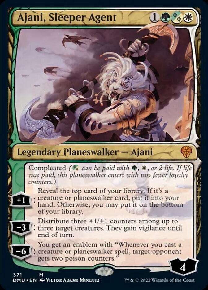 Ajani, Sleeper Agent (Showcase) [Dominaria United] | Dumpster Cat Games