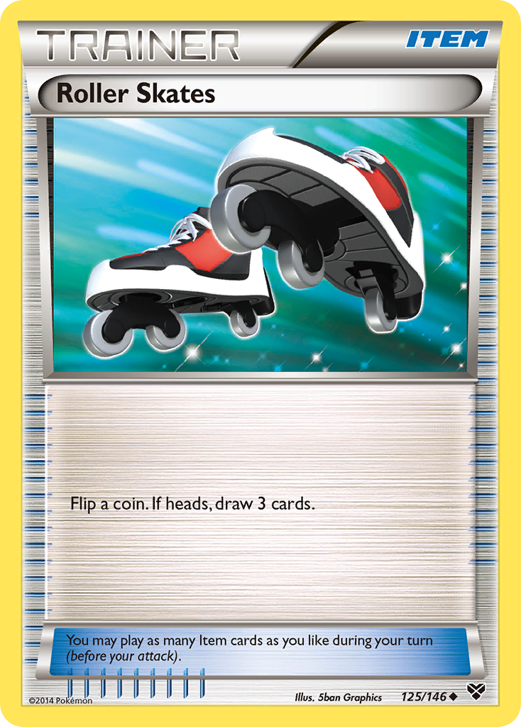 Roller Skates (125/146) [XY: Base Set] | Dumpster Cat Games