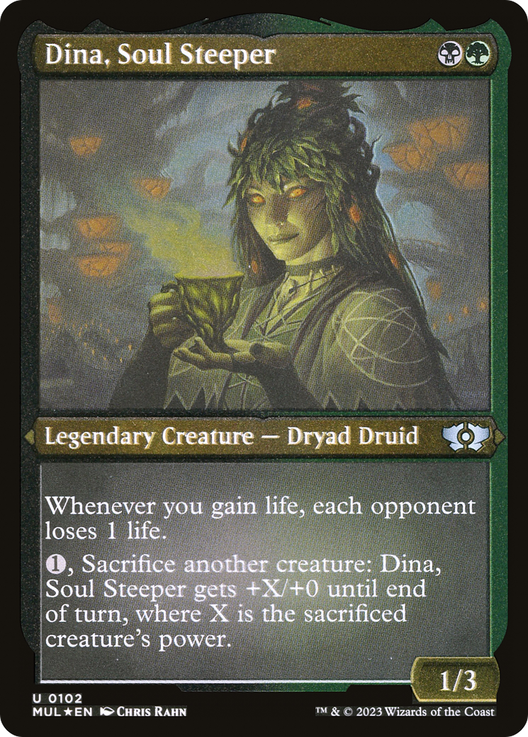 Dina, Soul Steeper (Foil Etched) [Multiverse Legends] | Dumpster Cat Games