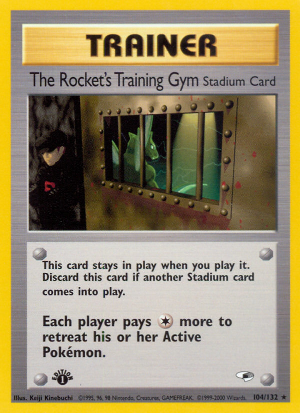 The Rocket's Training Gym (104/132) [Gym Heroes 1st Edition] | Dumpster Cat Games