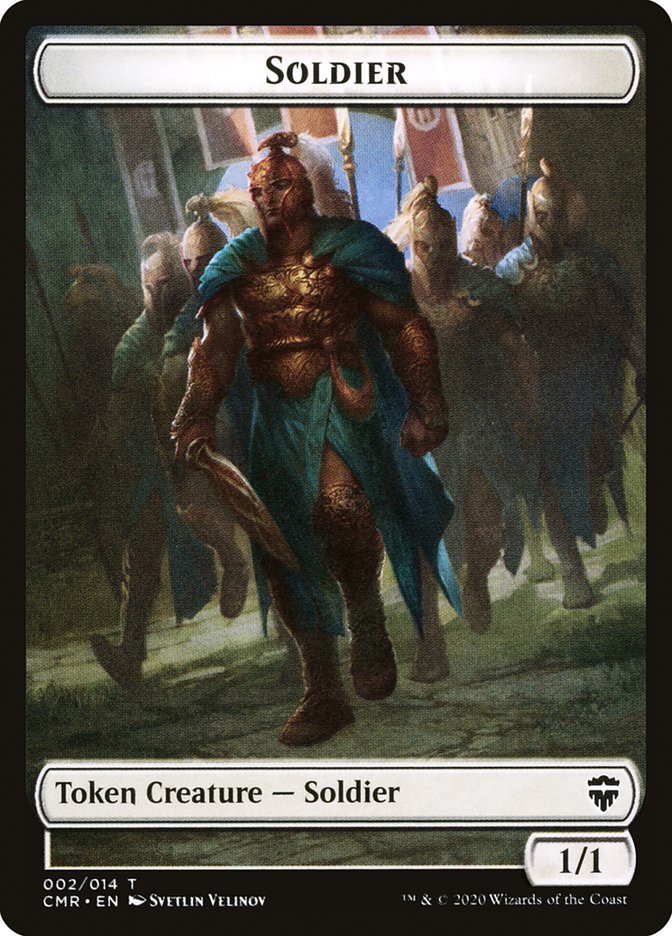 Soldier Token // Zombie Token [Commander Legends Tokens] | Dumpster Cat Games