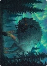 Sarulf, Realm Eater Art Card [Kaldheim: Art Series] | Dumpster Cat Games