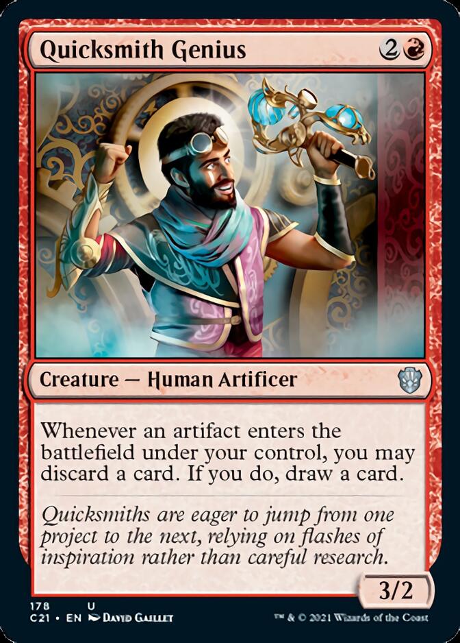 Quicksmith Genius [Commander 2021] | Dumpster Cat Games