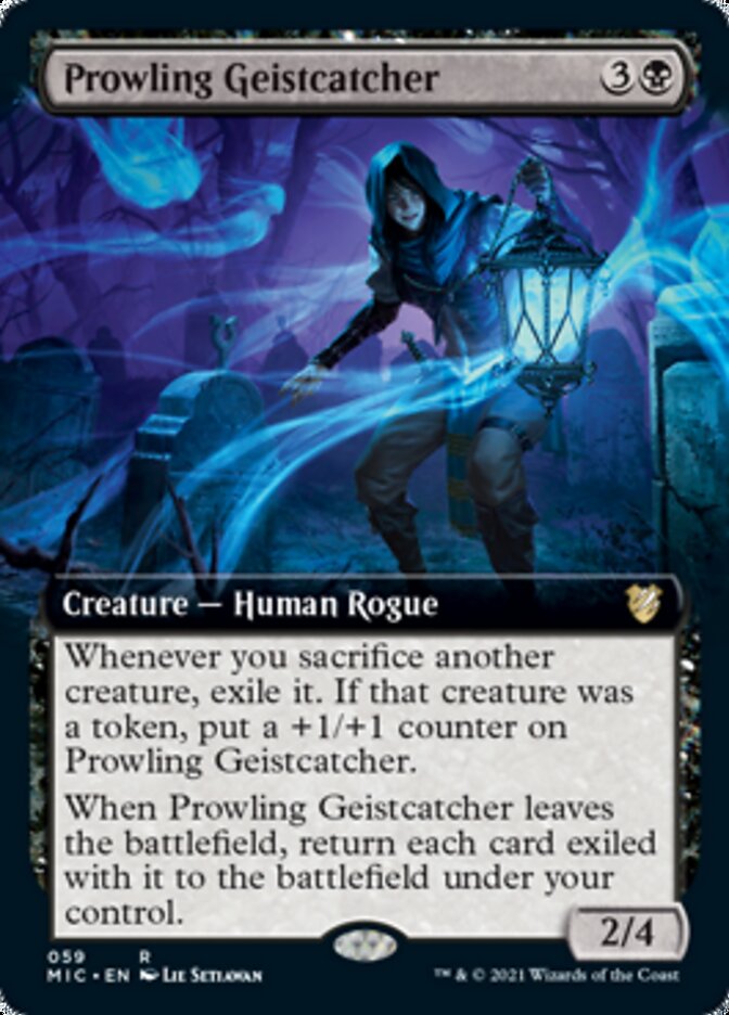 Prowling Geistcatcher (Extended) [Innistrad: Midnight Hunt Commander] | Dumpster Cat Games