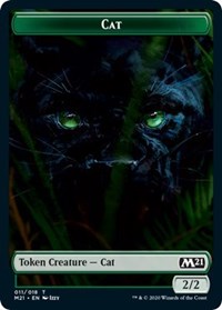 Cat (011) // Soldier Double-sided Token [Core Set 2021 Tokens] | Dumpster Cat Games