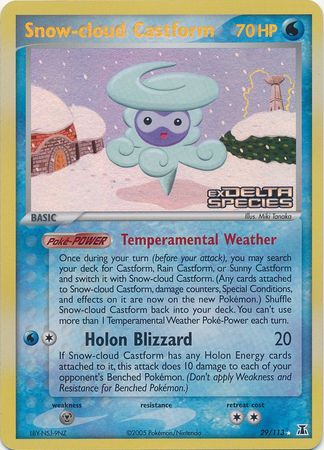 Snow-cloud Castform (29/113) (Stamped) [EX: Delta Species] | Dumpster Cat Games