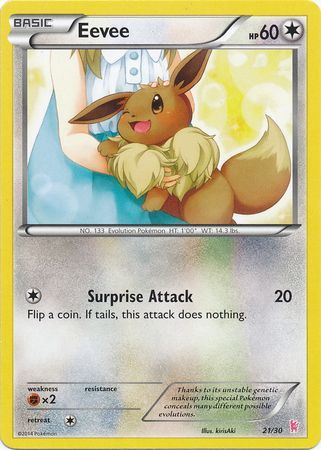 Eevee (21/30) [XY: Trainer Kit - Sylveon] | Dumpster Cat Games