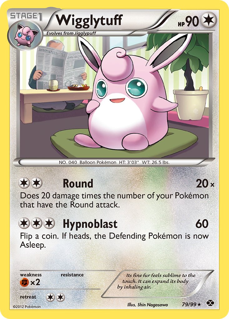 Wigglytuff (79/99) (Cosmos Holo) (Blister Exclusive) [Black & White: Next Destinies] | Dumpster Cat Games