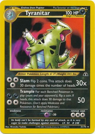 Tyranitar (31/75) [Neo Discovery Unlimited] | Dumpster Cat Games