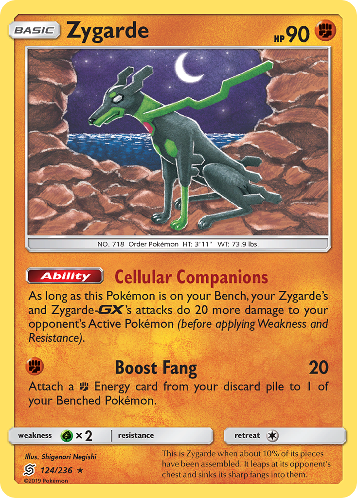 Zygarde (124/236) [Sun & Moon: Unified Minds] | Dumpster Cat Games