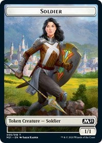 Soldier // Weird Double-sided Token [Core Set 2021 Tokens] | Dumpster Cat Games