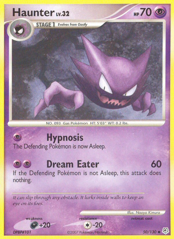 Haunter (50/130) [Diamond & Pearl: Base Set] | Dumpster Cat Games