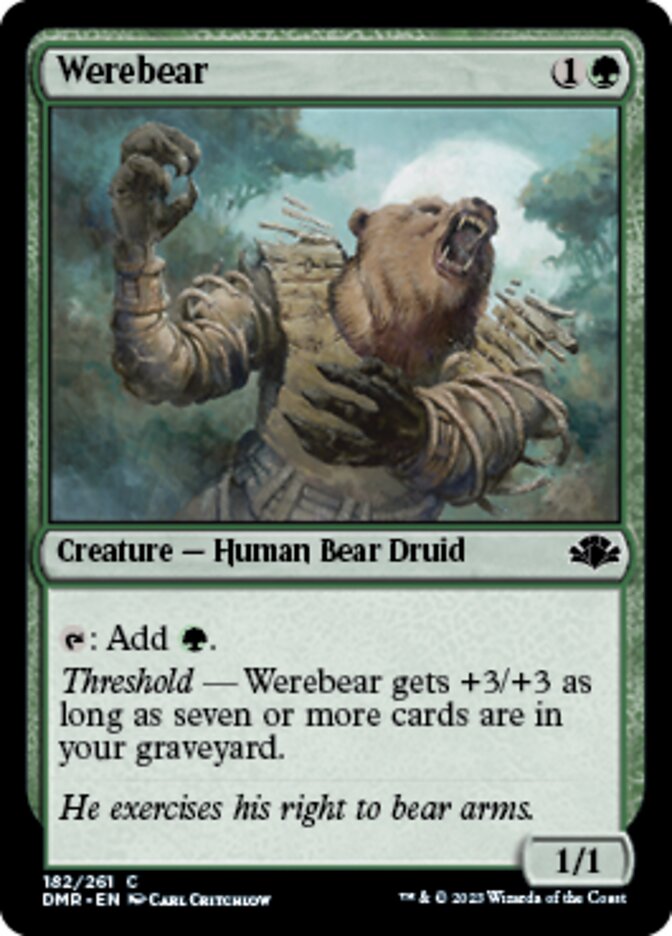 Werebear [Dominaria Remastered] | Dumpster Cat Games