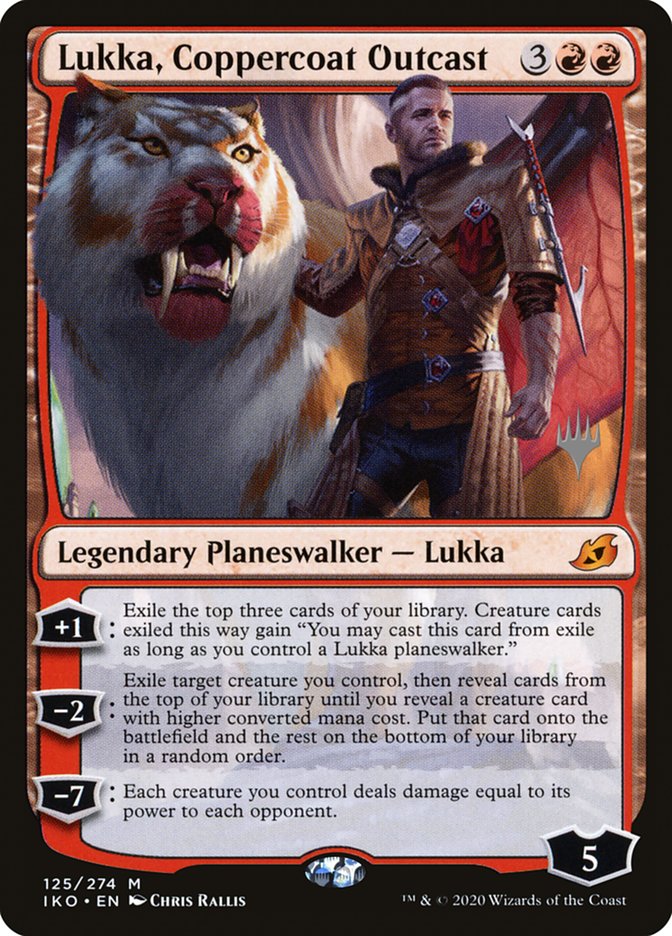 Lukka, Coppercoat Outcast (Promo Pack) [Ikoria: Lair of Behemoths Promos] | Dumpster Cat Games