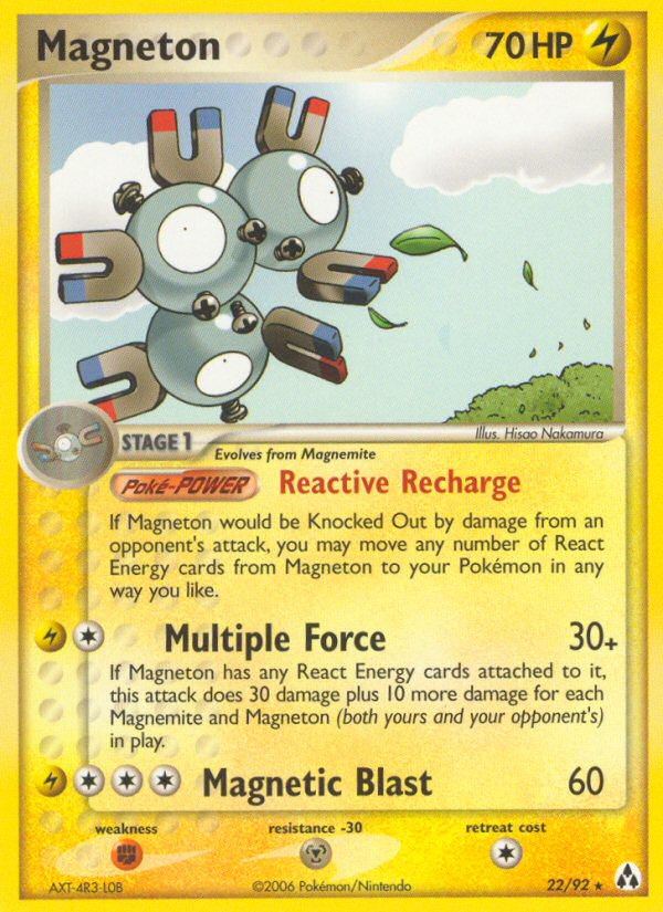 Magneton (22/92) [EX: Legend Maker] | Dumpster Cat Games