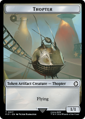 Thopter // Junk Double-Sided Token [Fallout Tokens] | Dumpster Cat Games