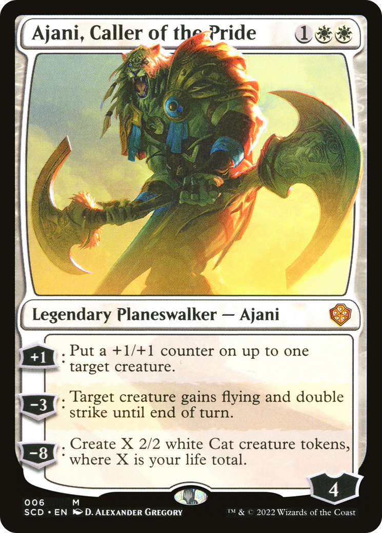 Ajani, Caller of the Pride [Starter Commander Decks] | Dumpster Cat Games