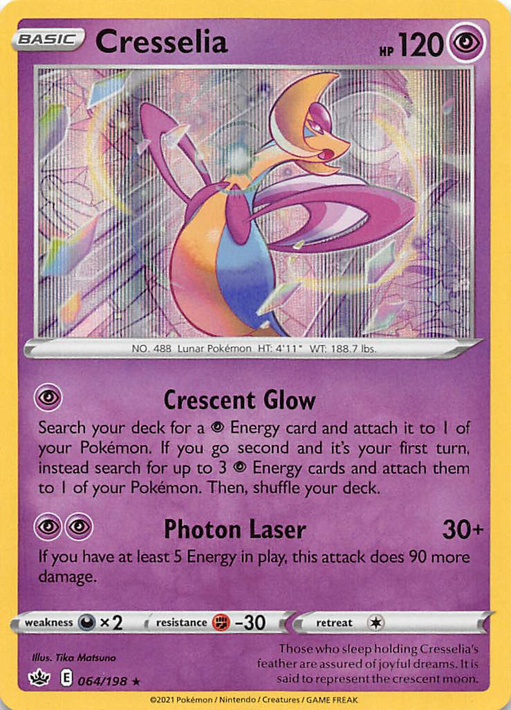 Cresselia (064/198) [Sword & Shield: Chilling Reign] | Dumpster Cat Games