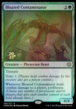 Bloated Contaminator [Phyrexia: All Will Be One Prerelease Promos] | Dumpster Cat Games