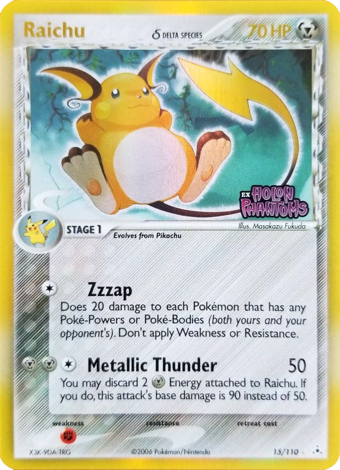 Raichu (15/110) (Delta Species) (Stamped) [EX: Holon Phantoms] | Dumpster Cat Games