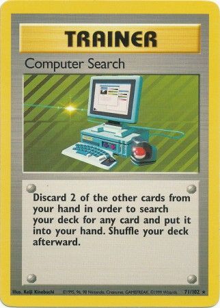 Computer Search (71/102) [Base Set Unlimited] | Dumpster Cat Games