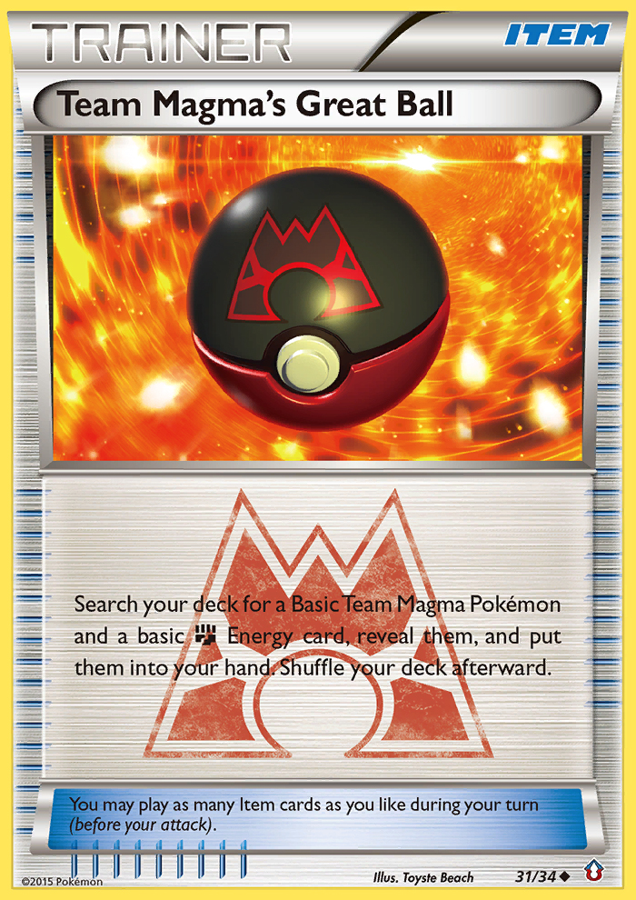 Team Magma's Great Ball (31/34) [XY: Double Crisis] | Dumpster Cat Games