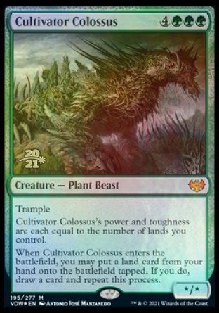 Cultivator Colossus [Innistrad: Crimson Vow Prerelease Promos] | Dumpster Cat Games