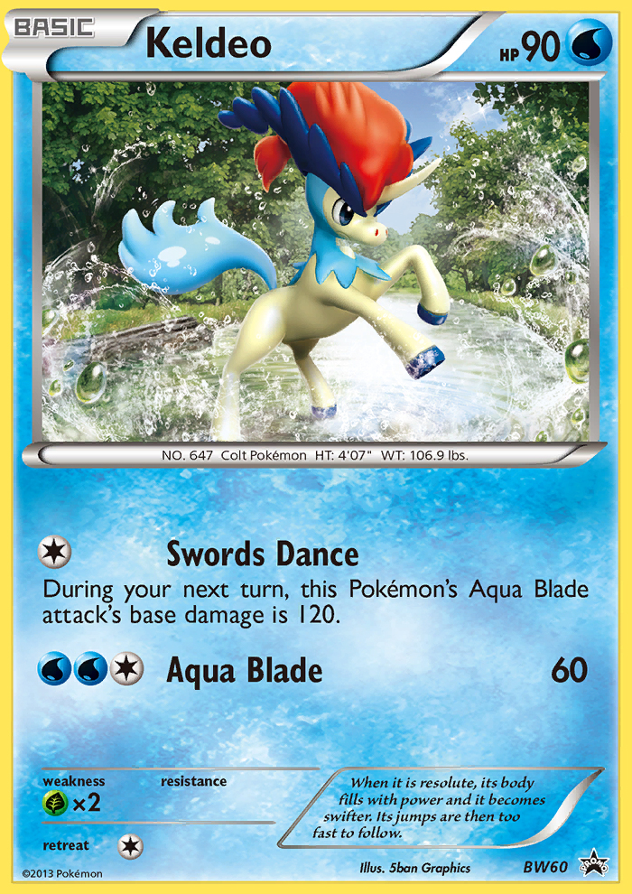 Keldeo (BW60) [Black & White: Black Star Promos] | Dumpster Cat Games