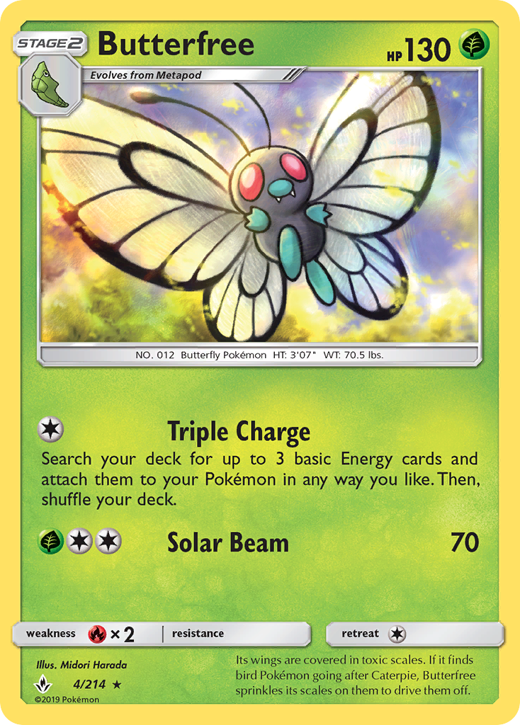 Butterfree (4/214) [Sun & Moon: Unbroken Bonds] | Dumpster Cat Games