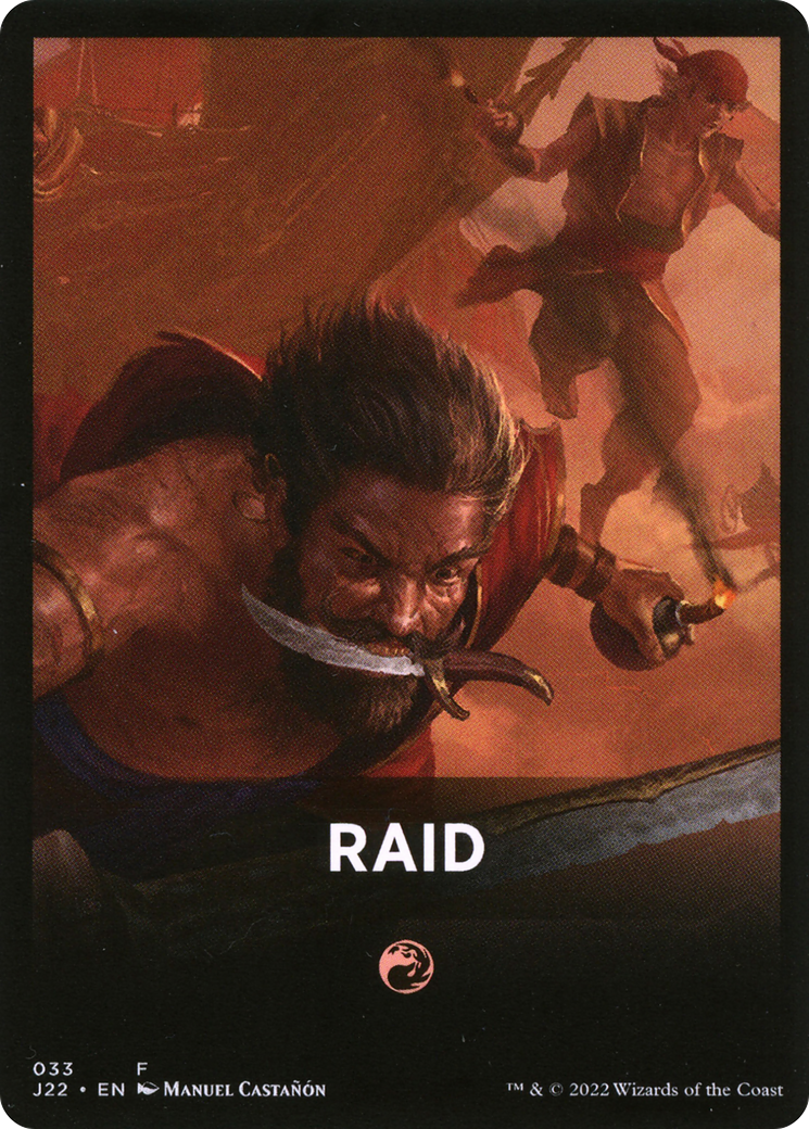 Raid Theme Card [Jumpstart 2022 Front Cards] | Dumpster Cat Games