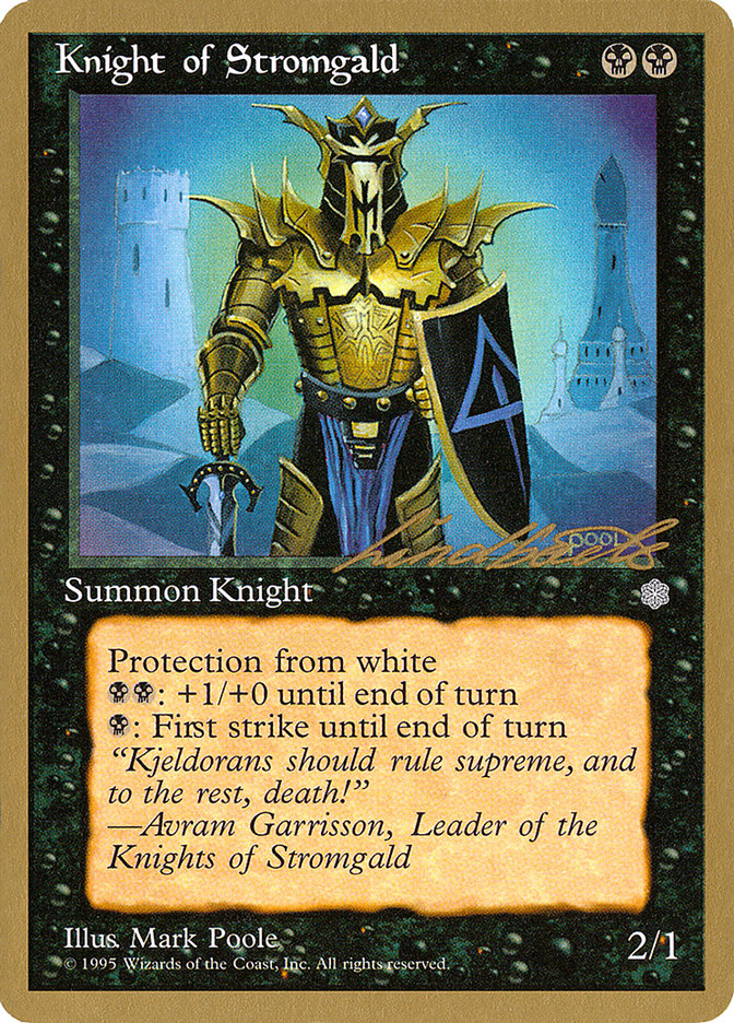 Knight of Stromgald (Leon Lindback) [Pro Tour Collector Set] | Dumpster Cat Games