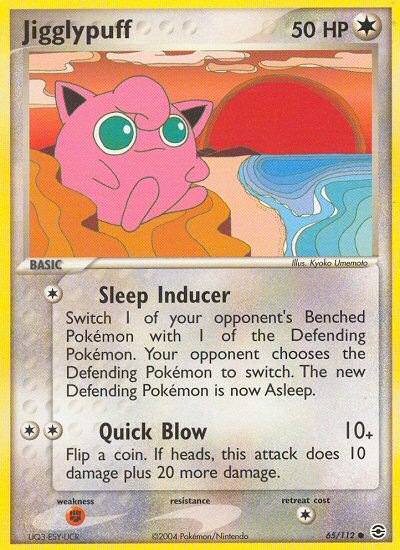 Jigglypuff (65/112) [EX: FireRed & LeafGreen] | Dumpster Cat Games