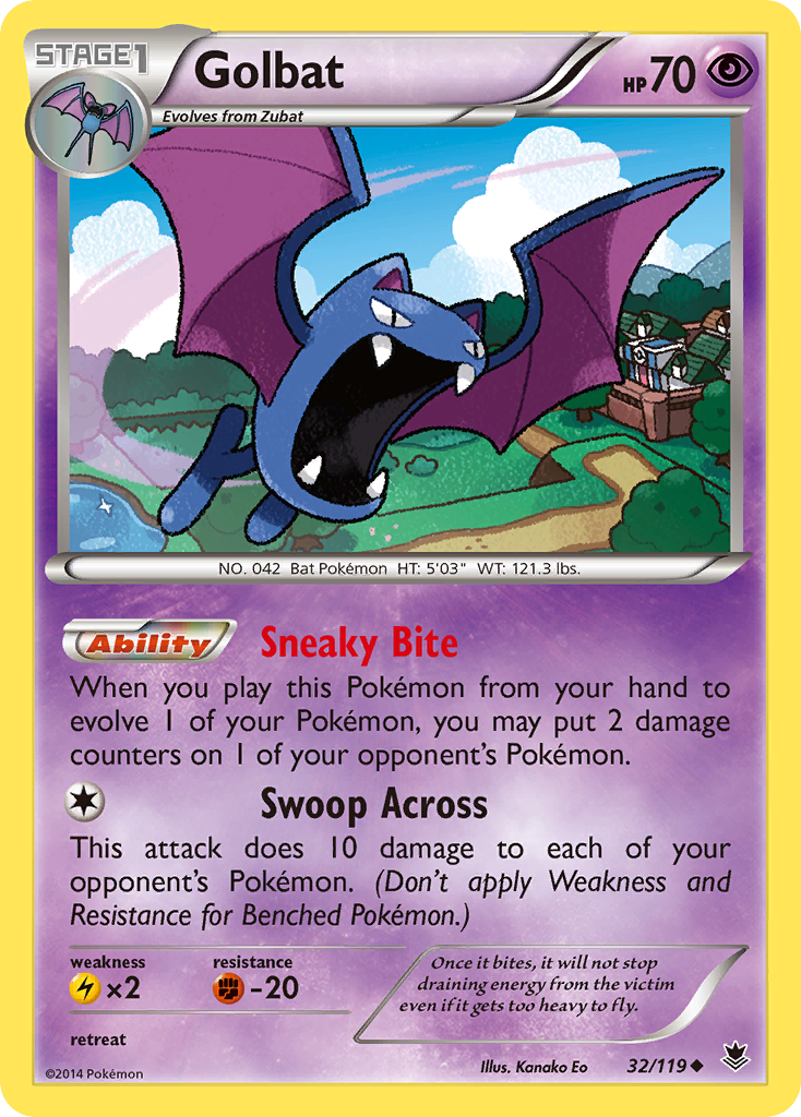 Golbat (32/119) [XY: Phantom Forces] | Dumpster Cat Games