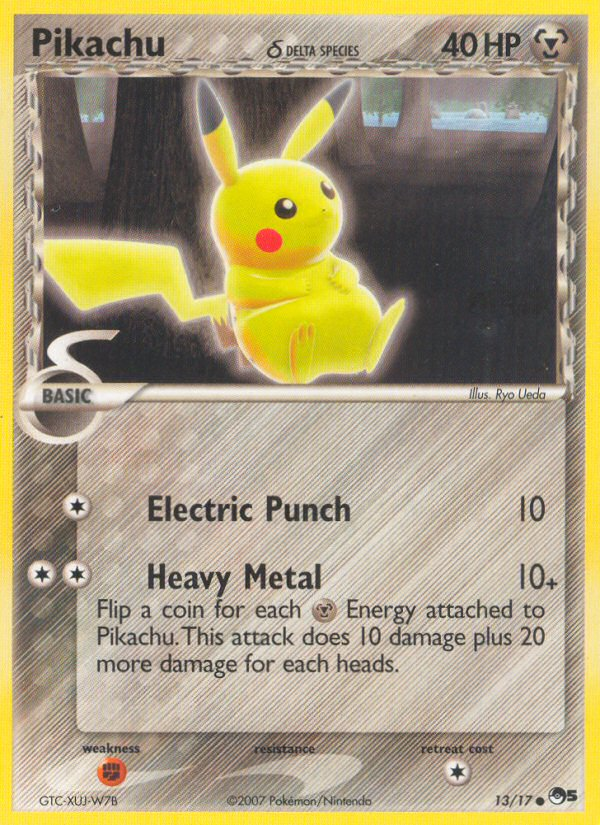 Pikachu (13/17) (Delta Species) [POP Series 5] | Dumpster Cat Games