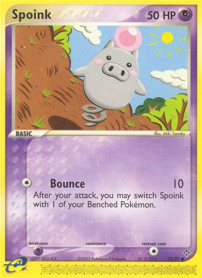 Spoink (73/97) [EX: Dragon] | Dumpster Cat Games