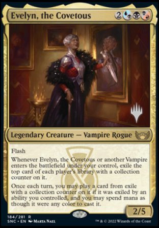 Evelyn, the Covetous (Promo Pack) [Streets of New Capenna Promos] | Dumpster Cat Games