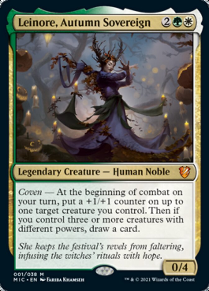 Leinore, Autumn Sovereign (Display Commander) [Innistrad: Midnight Hunt Commander] | Dumpster Cat Games