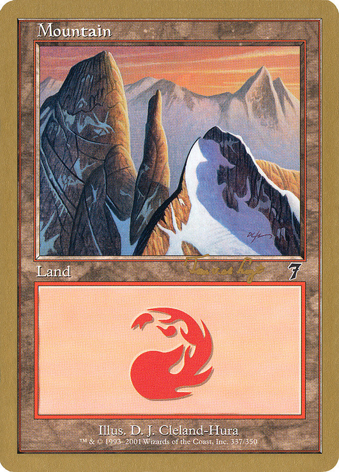 Mountain (337) (Tom van de Logt) [World Championship Decks 2001] | Dumpster Cat Games