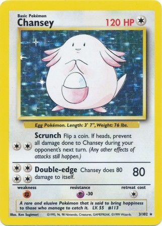 Chansey (3/102) [Base Set Unlimited] | Dumpster Cat Games