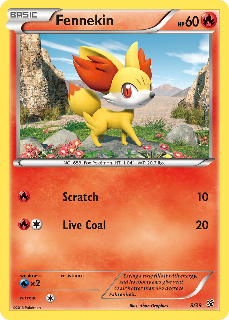 Fennekin (8/39) [XY: Kalos Starter Set] | Dumpster Cat Games