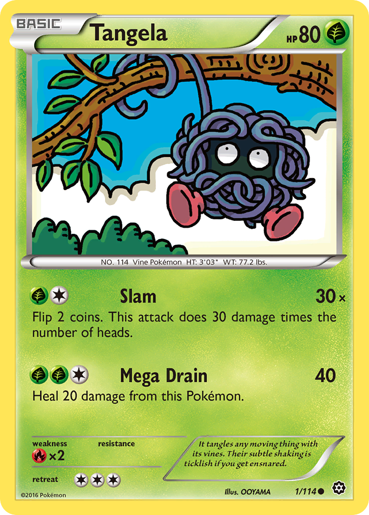 Tangela (1/114) [XY: Steam Siege] | Dumpster Cat Games