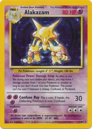 Alakazam (1/102) [Base Set Unlimited] | Dumpster Cat Games